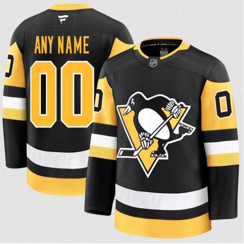 Men's Pittsburgh Penguins Active Player Custom Black 2024-25 Home Stitched Hockey Jersey,We sell and wholesale Men's Pittsburgh Penguins Active Player Custom Black 2024-25 Home Stitched Hockey Jersey on line form chian!